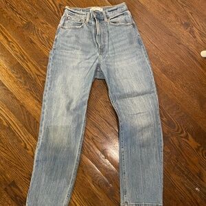 Abercrombie & Fitch the ankle straight ultra high rise curve love jean, sz 26